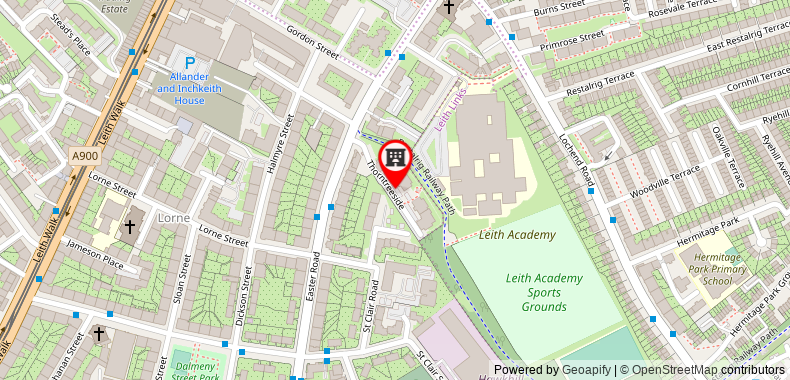 在地图上查看愛丁堡奧克希爾公寓