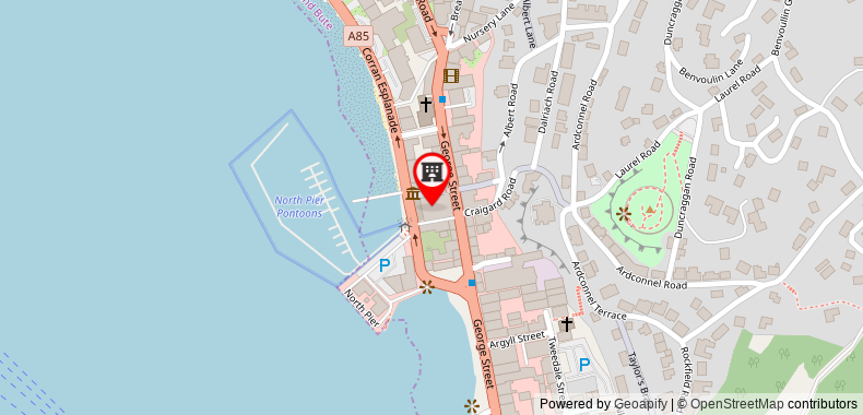 The Regent Hotel on maps