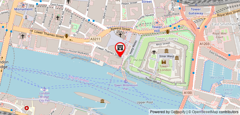 Bản đồ đến Cheval Three Quays at the Tower of London