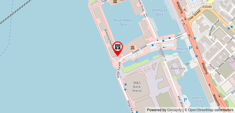 Bản đồ đến Holiday Inn Express Liverpool-Albert Dock