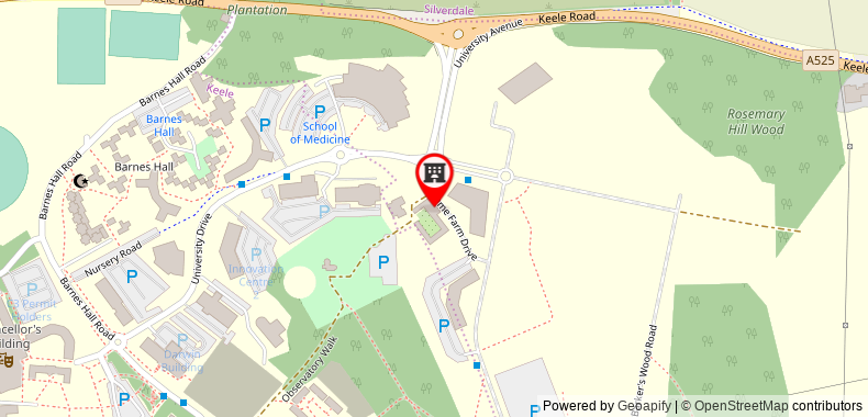 Courtyard By Marriott Keele Staffordshire on maps