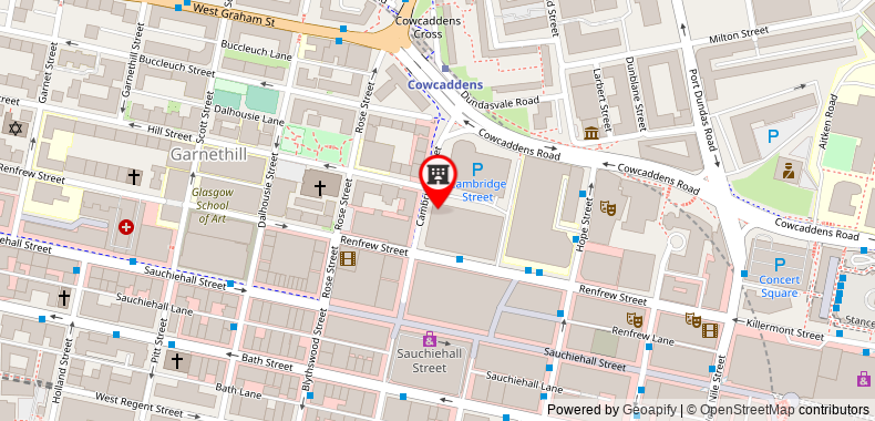 Bản đồ đến DoubleTree by Hilton Glasgow Central