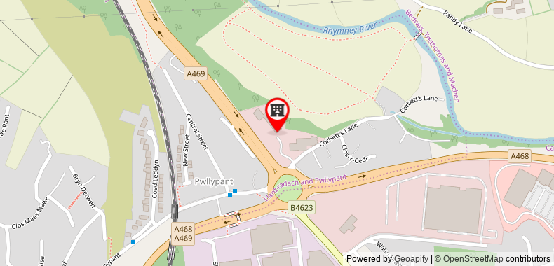 Premier Inn Caerphilly - Corbetts Lane on maps
