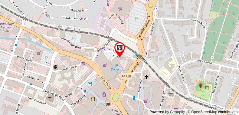 Premier Inn High Wycombe Central on maps