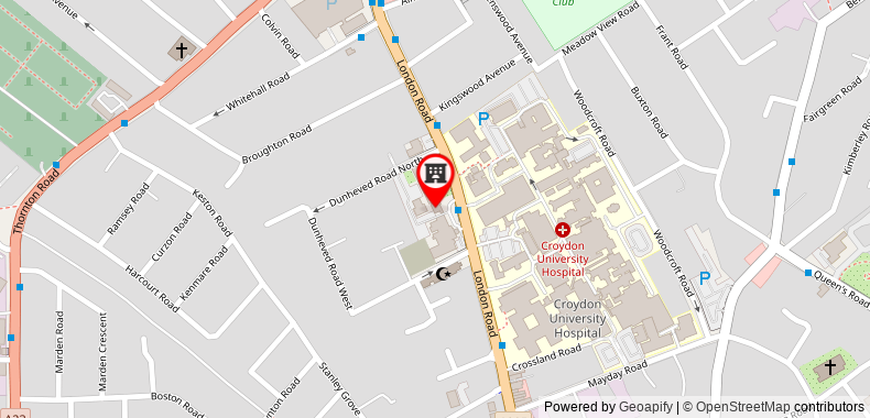 Ibis Styles London Croydon Hotel on maps