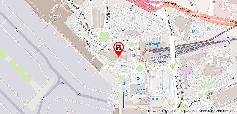 Bản đồ đến Radisson Blu Manchester Airport