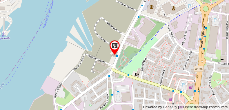 Bản đồ đến Alexander Apartments South Tyneside