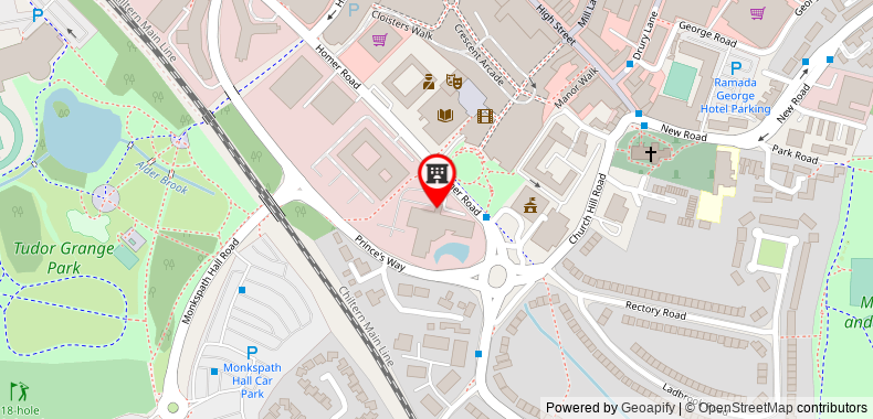 Crowne Plaza Solihull on maps