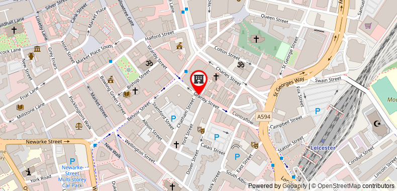 Mercure Leicester The Grand Hotel on maps