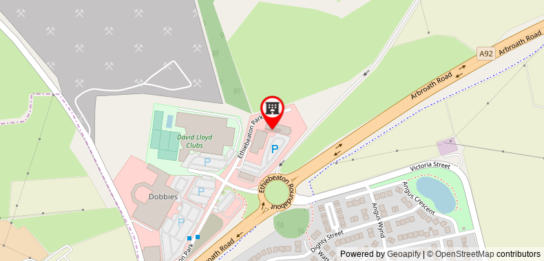 Premier Inn Dundee - Monifieth on maps