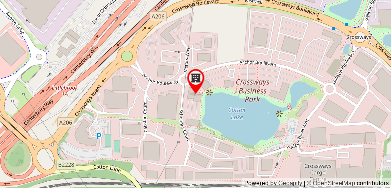 Bản đồ đến Khách sạn DoubleTree by Hilton Dartford Bridge