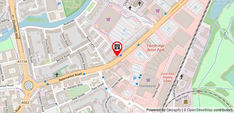 Bản đồ đến Stylish Cambridge Apartment - Gated Secure Parking