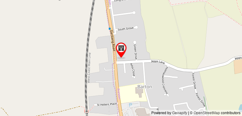 Bản đồ đến Khách sạn Barton Grange