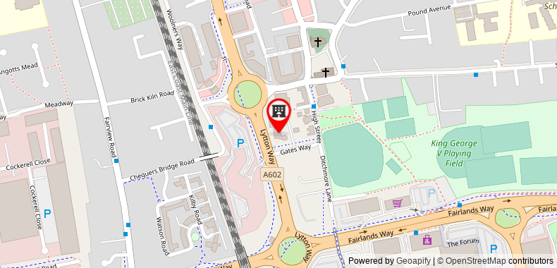Bản đồ đến Luxury Stevenage Town Centre Apartment