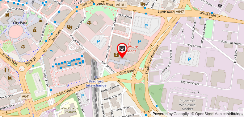 Holiday Inn Express Bradford City Centre on maps