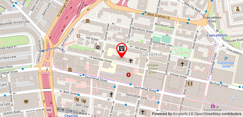 Rennie Mackintosh City Hotel on maps