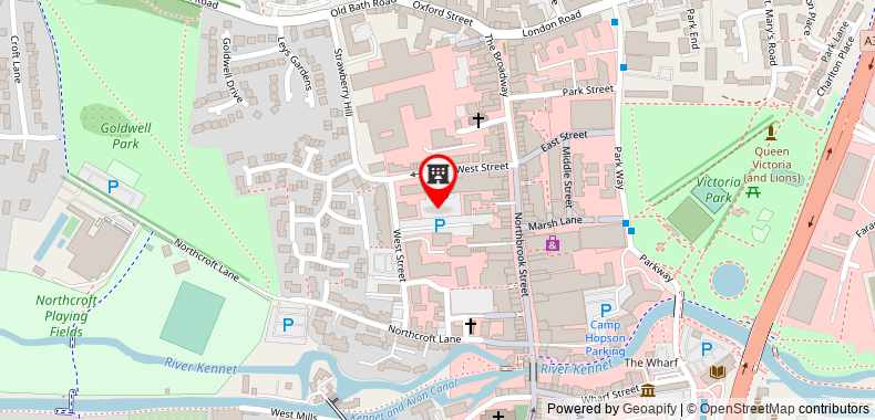 HOF Apartments Central Gate - Newbury on maps