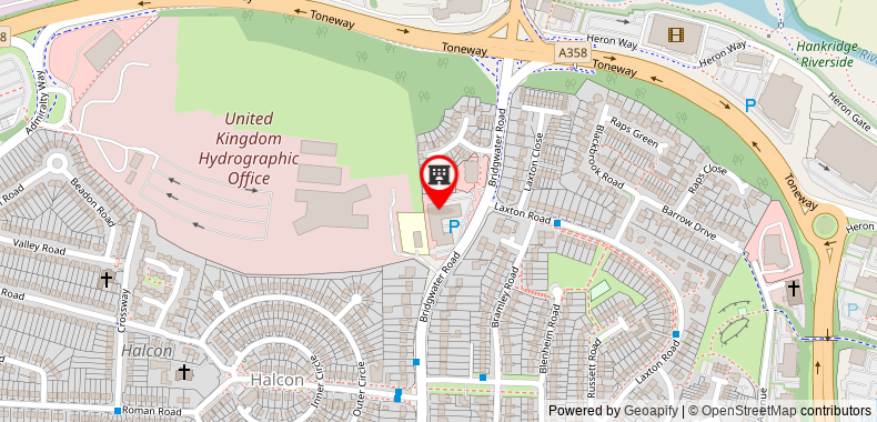Bản đồ đến Premier Inn Taunton East
