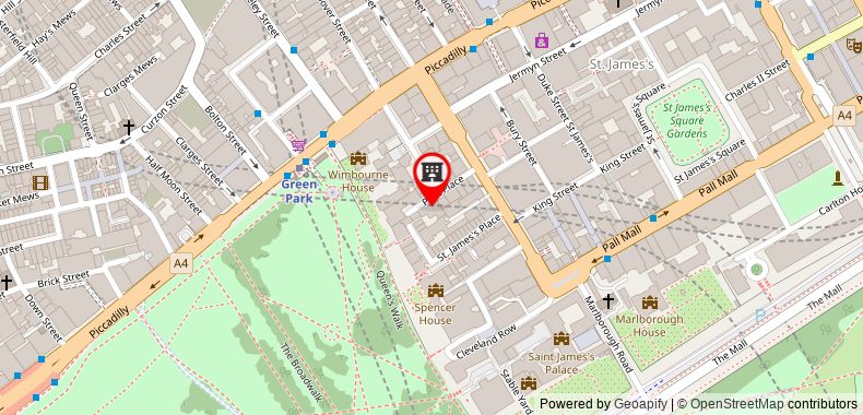 Bản đồ đến Khách sạn St James and Club Mayfair