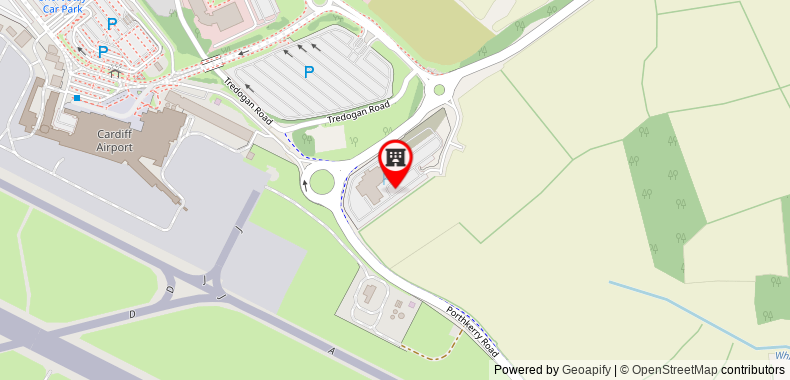 Holiday Inn Express Cardiff Airport on maps