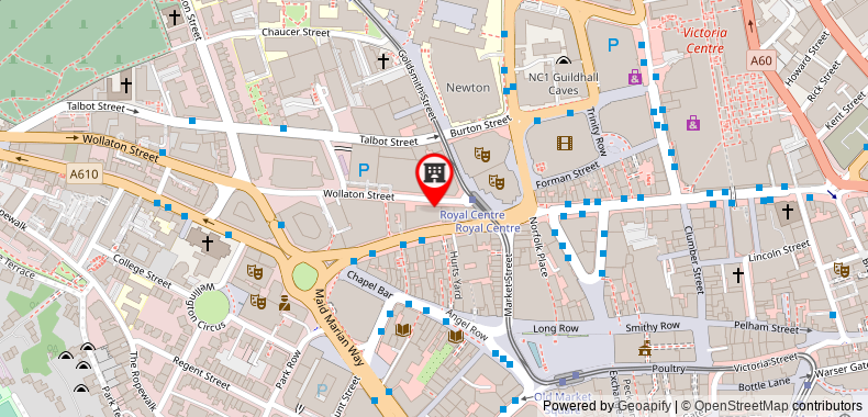 Best Western Plus Nottingham City Centre on maps