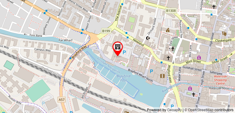 DoubleTree by Hilton Hotel Lincoln on maps