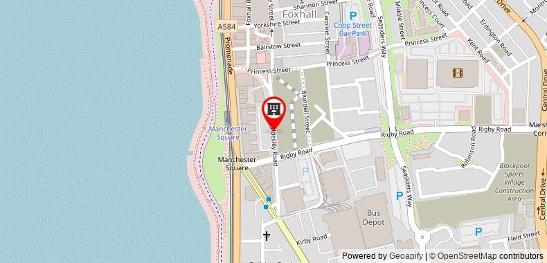 OYO The Shores Hotel on maps