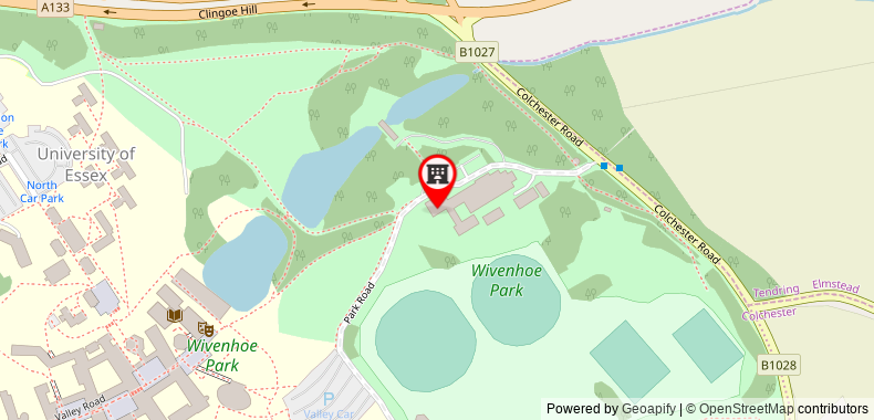 Wivenhoe House Hotel on maps
