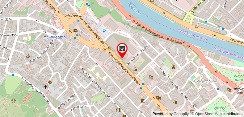 THE BILTMORE HOTEL TBILISI on maps