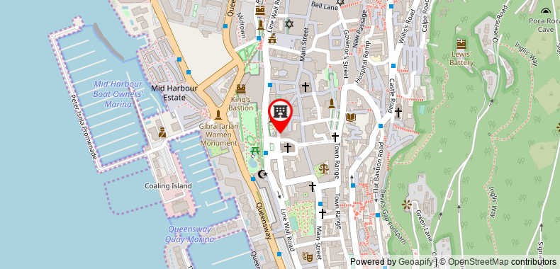 Bản đồ đến Khách sạn Bristol