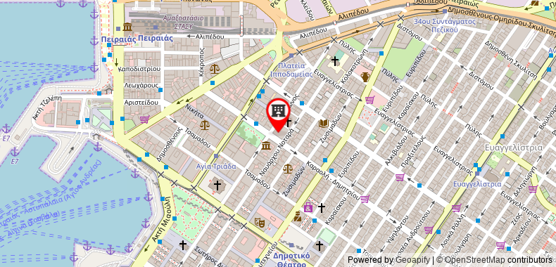 Piraeus Theoxenia Hotel on maps
