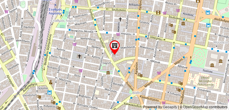 Bản đồ đến Khách sạn Novotel Athens