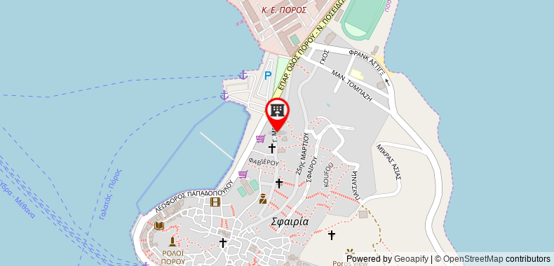 Bản đồ đến Khách sạn Dimitra Boutique Poros