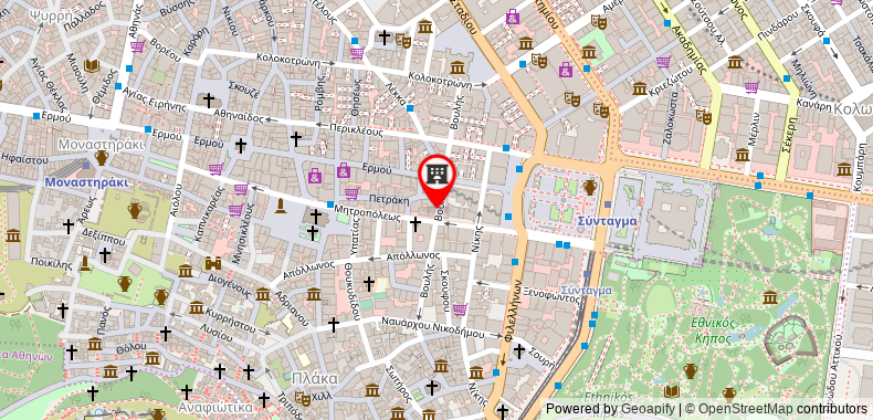 Athens Diamond Plus Hotel on maps
