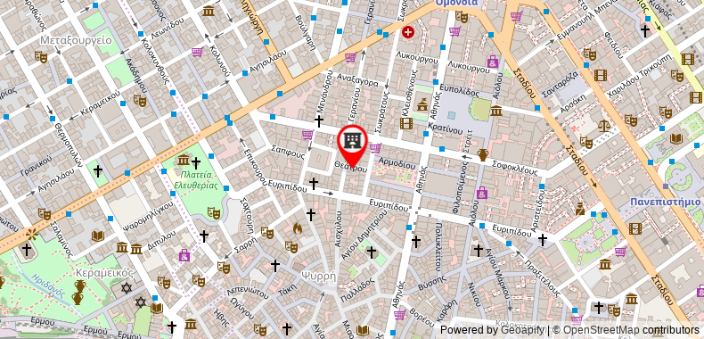 SOUL Athens Hotel on maps
