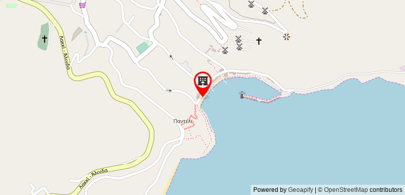Bản đồ đến Khách sạn Panteli Beach