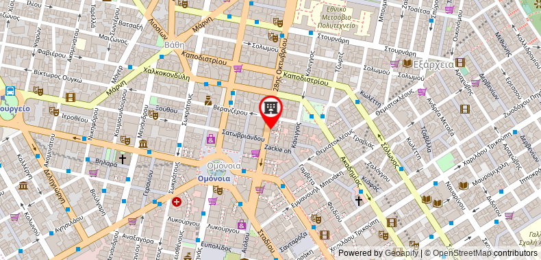Bản đồ đến Cozy apartment in the heart of Athens
