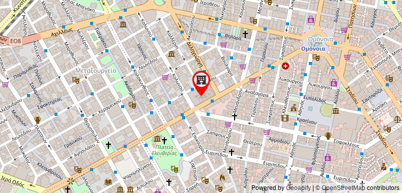Bản đồ đến Khách sạn Athens Odeon