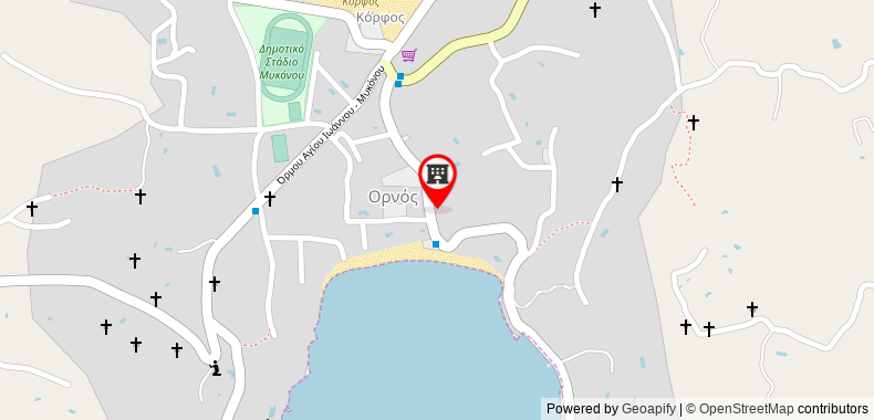 Bản đồ đến Khách sạn Mykonos Ammos