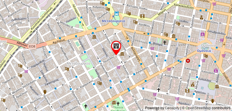 Vitruvius Smart Hotel on maps
