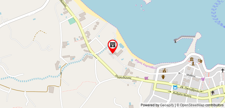Bản đồ đến Khách sạn Alimounda Mare