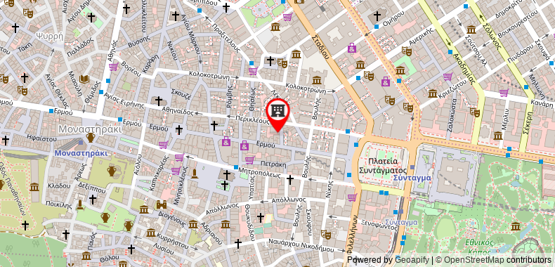 Bản đồ đến Khách sạn Athens Cypria
