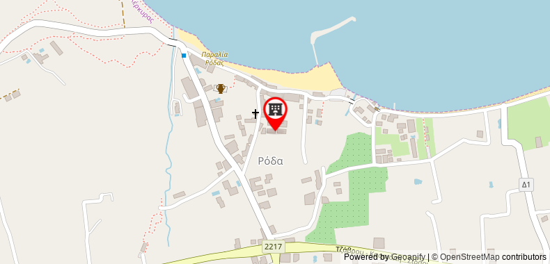 Roda Pearl Resort on maps