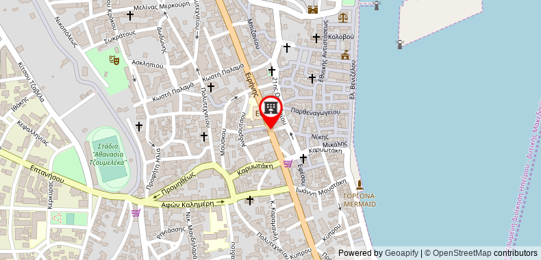 在地图上查看Preveza City Comfort Hotel