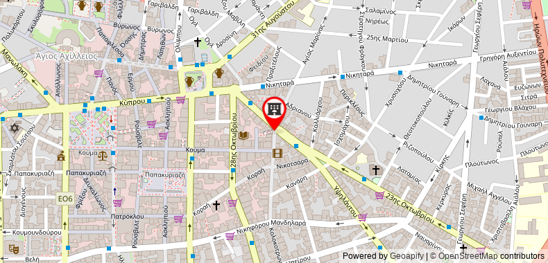 Dionisos Hotel on maps
