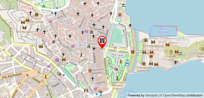 Arcadion Hotel on maps