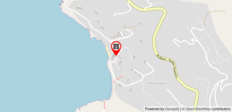 Aneroussa Beach Hotel on maps