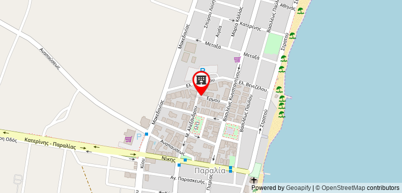 Bản đồ đến Khách sạn Olympus Thalassea