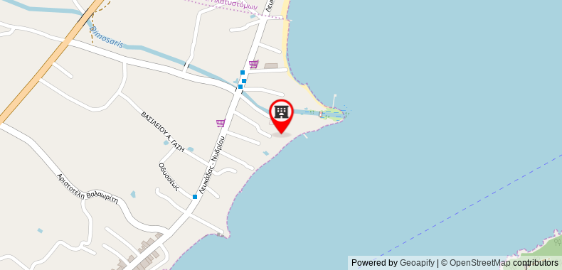 Bản đồ đến Khách sạn Avra Beach