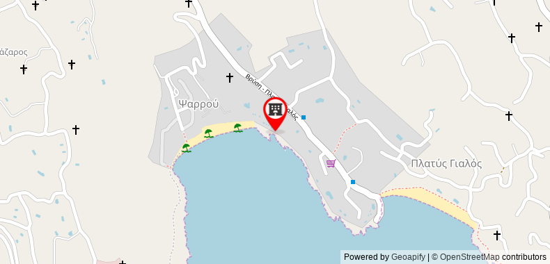 Bản đồ đến Grecotel Mykonos Blu Boutique Resort